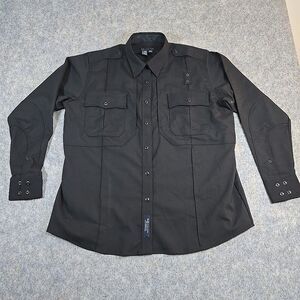 5.11 Tactical Series 32049 Womens Black XL Long Sleeve Button Up Safety Military